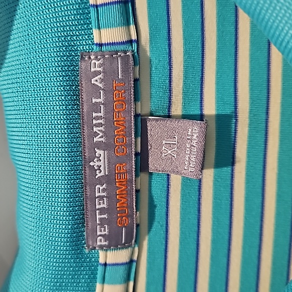 Peter Millar Summer Comfort mens striped polo, size XL - Picture 3 of 8